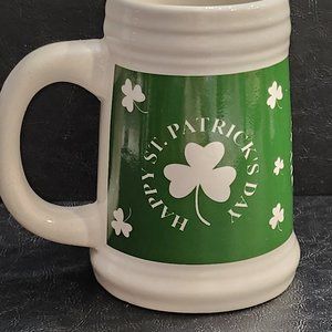 Large Happy St. Patrick's Day Stein Beer Coffee Mug Green Irish/MTY Internationa